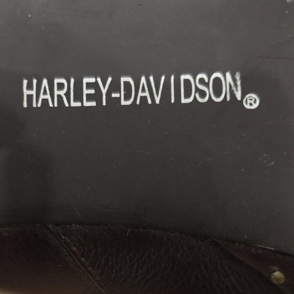 EUC Harley-Davidson Dark Brown Heeled Boots Chic Worn Once - Picture 2 of 4